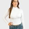 White ruched top